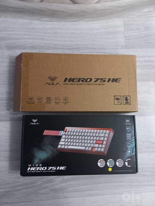 Магнитная клавиатура AULA HERO 75 HE RUS/ENG- 3вида подключения