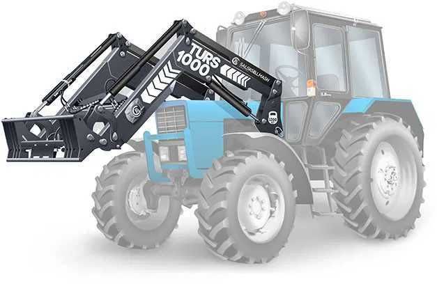 Погрузчик универсальный навесной,модель КУН(TURS)-1500. С джойстиком