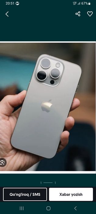 Iphone 15 pro sotiladi