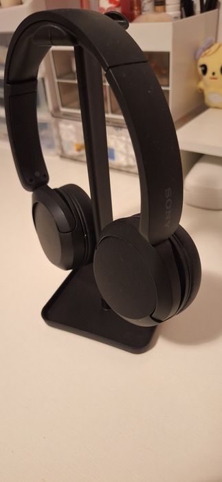 Casti SONY negre+suport+incarcator