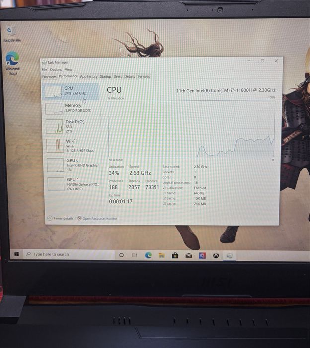 Laptop gaming MSI Katana GF66 11UD NOU