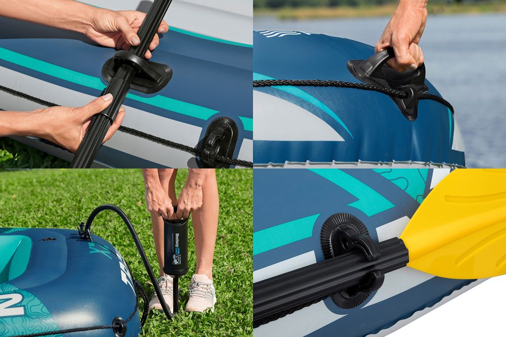 Нова лодка Bestway® Hydro Force® raft -set Trek™ X2 232 x 118 x 37 cm