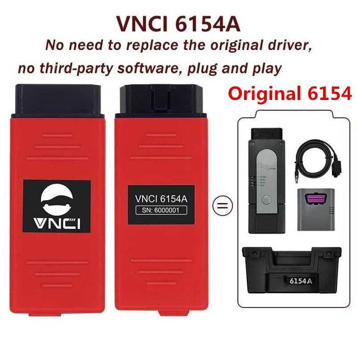 VNCI 6154 6154A Odis 25.0.3 CAN FD, онлайн функции, оригинален драйвер SVCI 6154