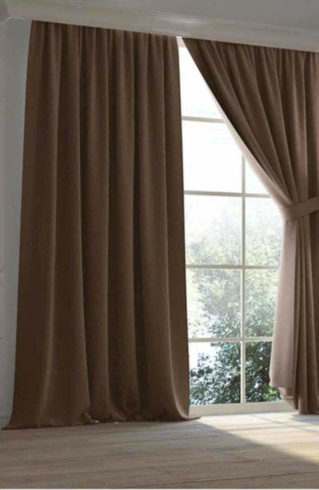 Плътни пердета БЛЕКАУТ+подарък перде към тях с кукички