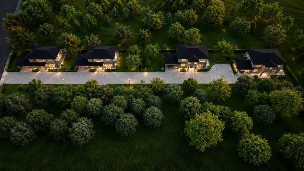 Casa pasiva nZEB individuala Rus Residence Floresti 163mp Teren 445mp