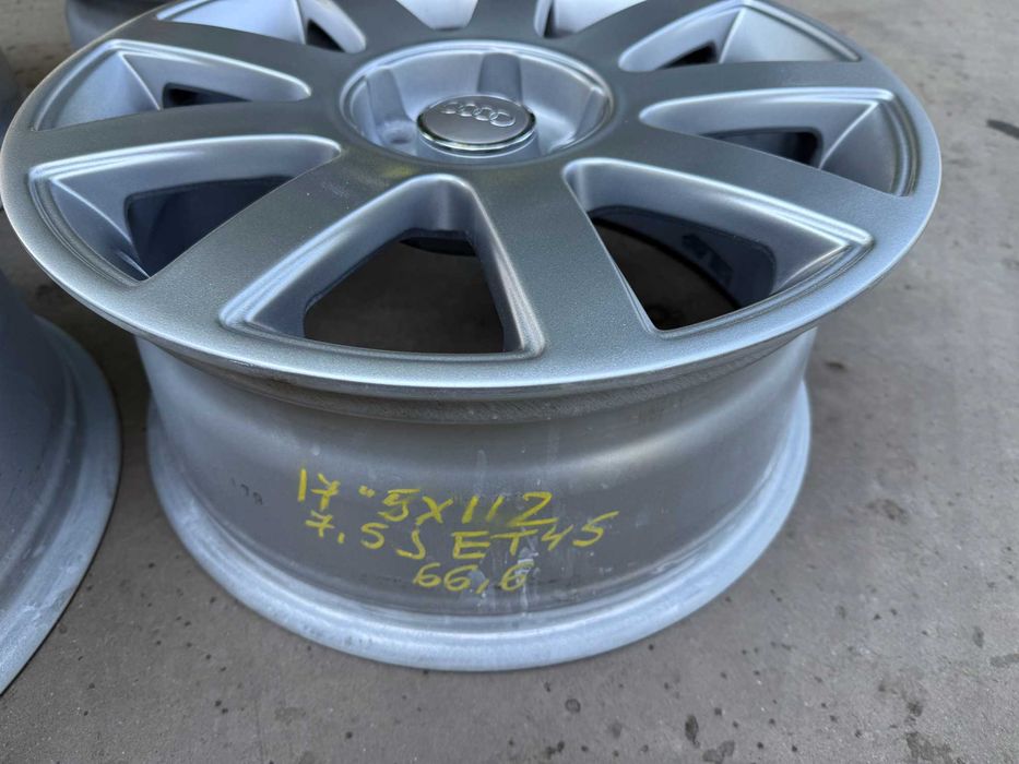 4 бр. алуминиеви джанти AUDI 17" 5x112 , централен отвор 66.6, ET45, 7,5J