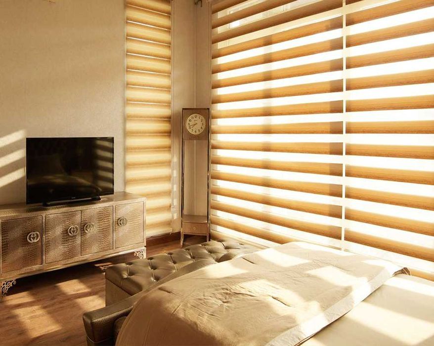 Руло Вътрешни Щори "Ден и нощ" - бели / черни / бежови / сив