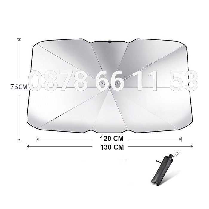 ПРОМО OEM Сенник за предно стъкло - Чадър - 140х75 и 125х65CM
