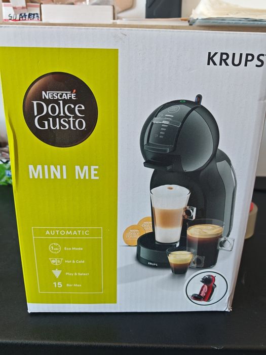 Espressor cu capsule Krups NESCAFÉ® Dolce Gusto® Mini Me KP120H31 1500 W 15 bari capacitate rezervor 0.8 l  functie eco  rosu/ negru