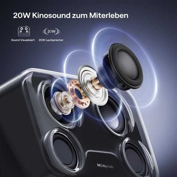 Proiector inteligent Aurzen Boom Mini 4 în 1 cu Google TV,Garantie