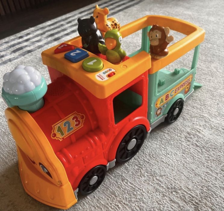 Tren educational cu animale Fisher Price, 1-5 ani