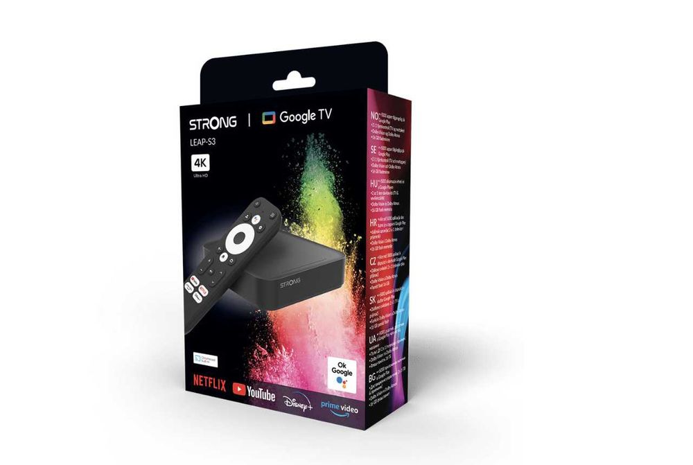 Google tv box Strong leap-s3 android TV youtube netflox