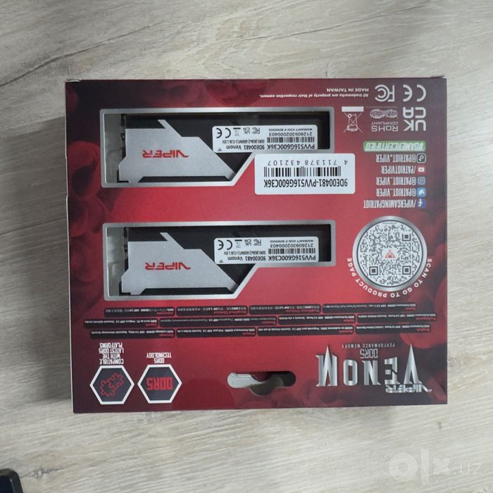Viper DDR5 2x8 16GB 6000MHz XMP+EXPO , ОЗУ