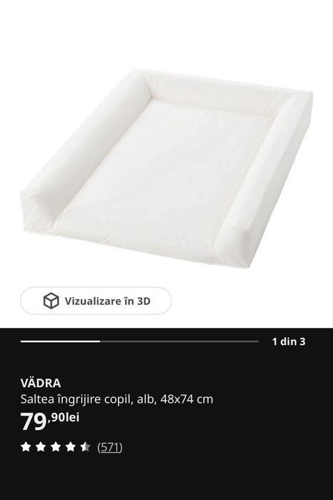 Masa + saltea infasat IKEA