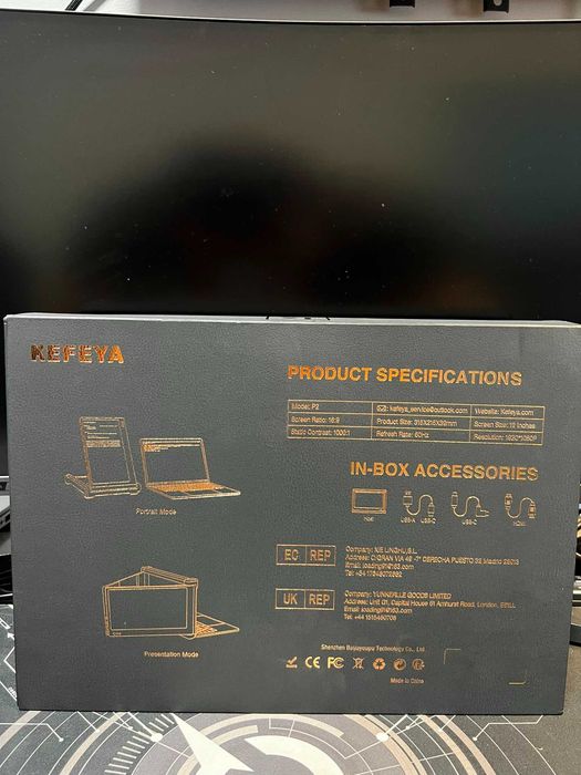 Monitor Extensibil Portabil FHD cu suport reglabil Kefeya * Krom Amanet Margeanului *