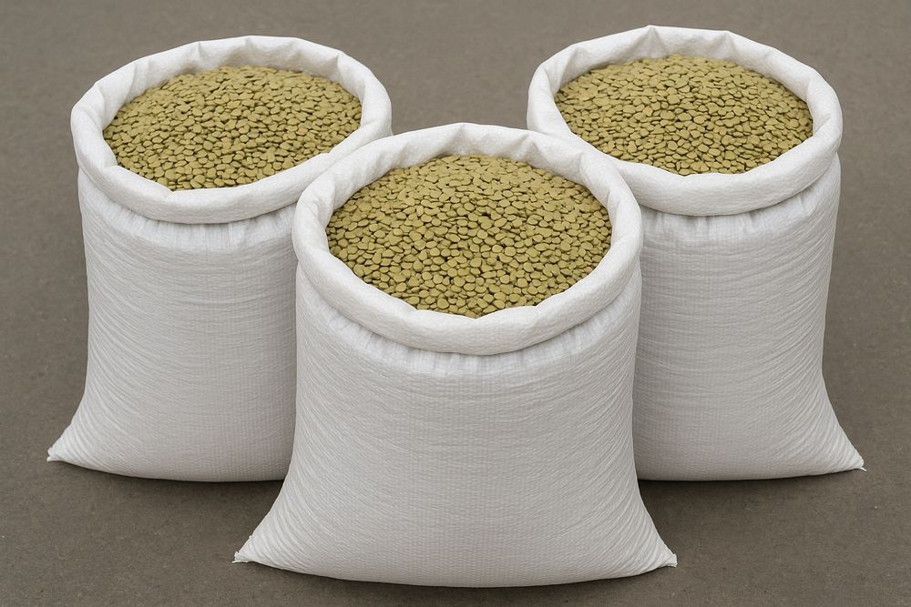 Семена зелёной чечевицы.