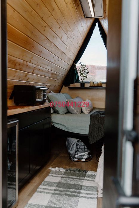 A frame , tiny house , aframe , casuta de gradina , container