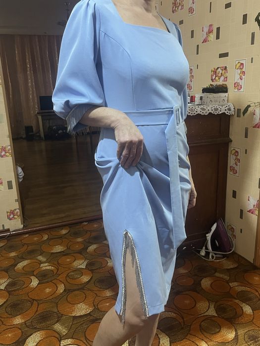 платье берюзовое 46 размера