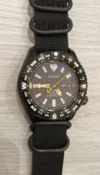 Часовник Seiko PROSPEX automatic diver Black edition