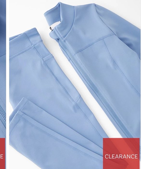 Дамски спортен комплект – горнище с цип + клин