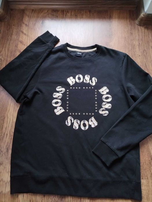 hugo boss logo stripe zip-neck -  мъжка блуза М