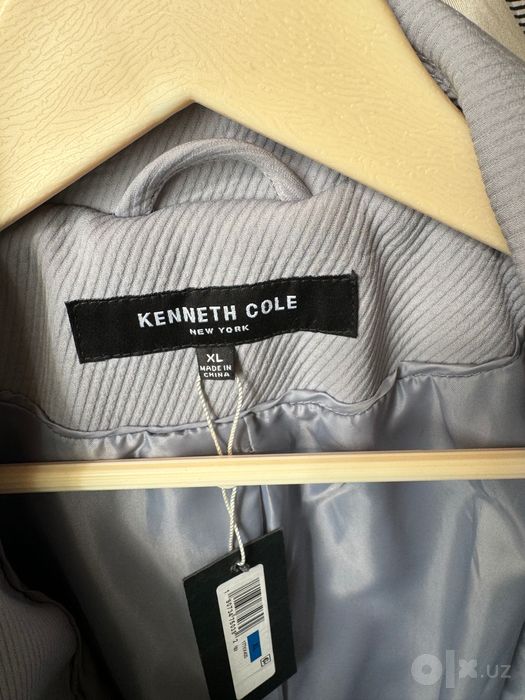 НОВЫЙ двубортный тренч Kenneth Cole Нью-Йорк .размер XL