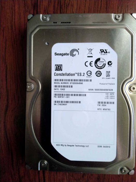 Seagate Constellation 2TB 7200RPM SATA 6Gb/s 64MB cache pentru server, model ST32000645NS