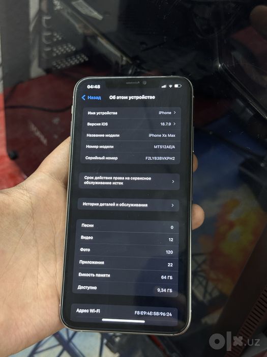 Iphone xs max holati orta