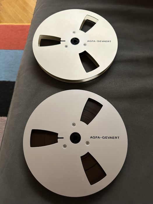 Set role de magnetofon (18cm) Agfa Gevaert de aluminiu impecabile