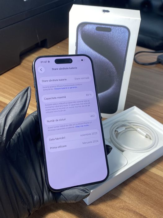 iPhone 15 Pro• 128 GB • Blue Titanium