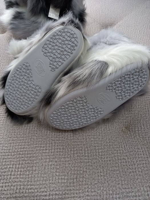 Домашни пантофки пухкави тип ботуш