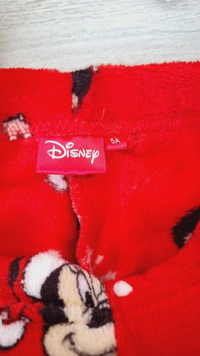 Pijama MINNIE MOUSE, maneca lunga, alb-rosie
