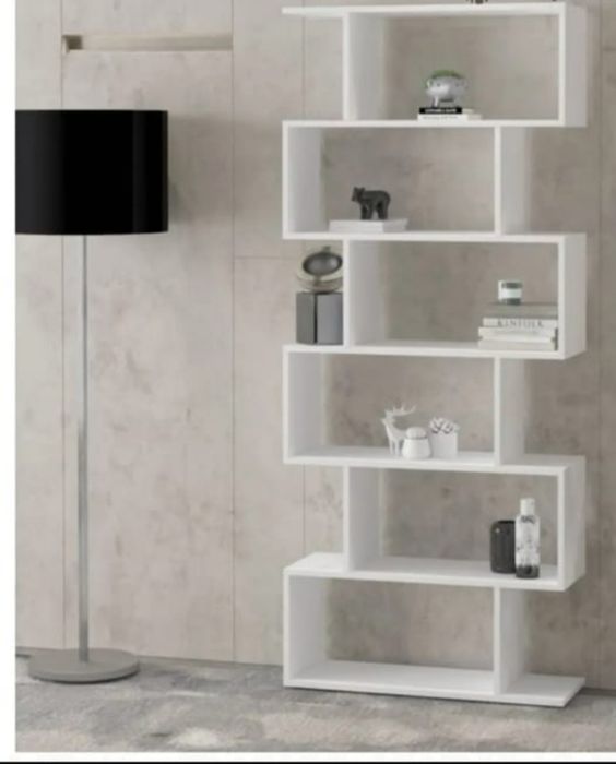 Полка белая для книг