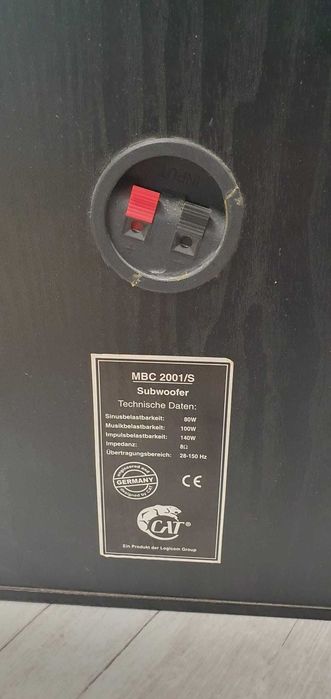 Subwofer si sateliti de la CAT CS-907
