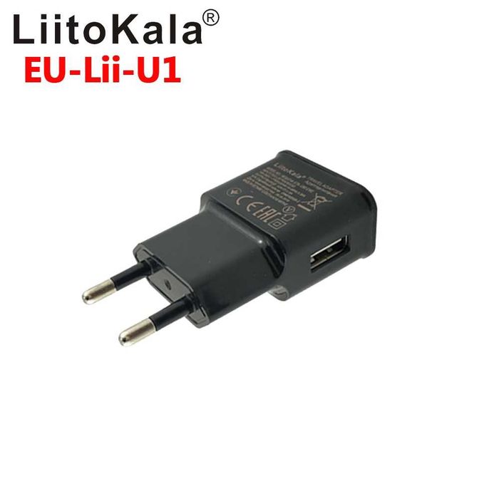 USB зарядно LiitoKala 5V/2A. За смартфон, таблет, часовник, фотоапарат