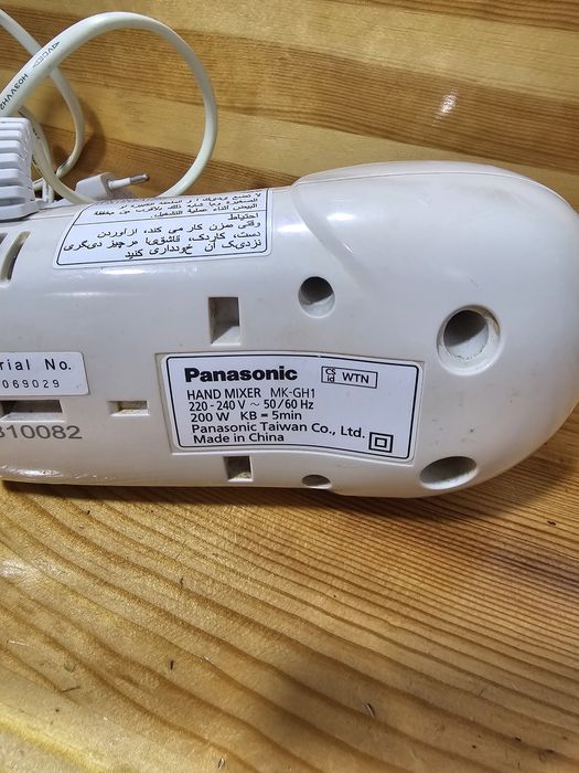 Срочно продам миксер panasonic рабочий в идеалном состояние