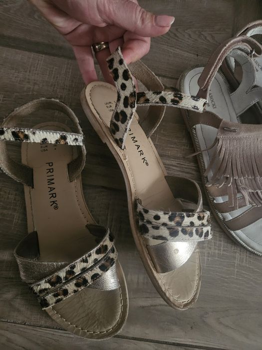 Sandale piele naturala animal print nr. 36