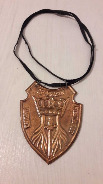 Suvenir superb din cupru KNIGHT TRANSYLVANIA - Cavaler Transilvania