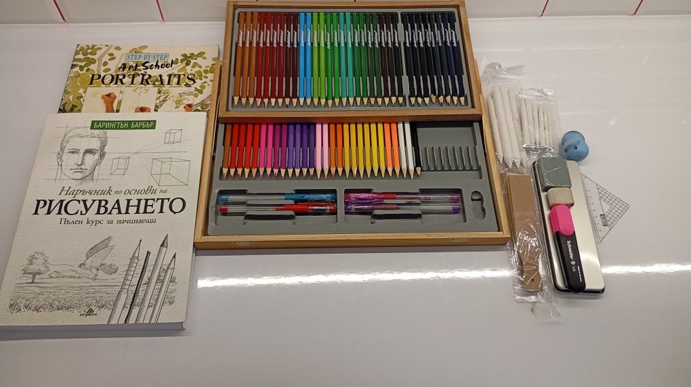 Художнически комплект за начинаещи в рисуването!