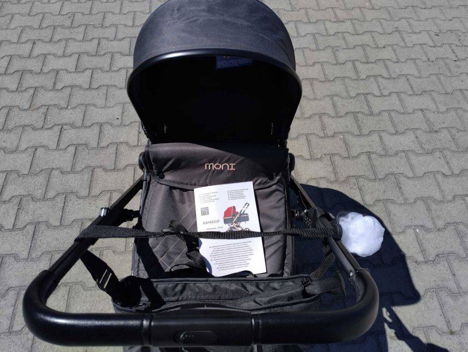 MONI Комбинирана детска количка RAFAELLO черен