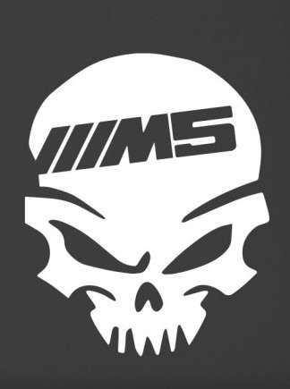 Код 24. Стикер Череп за Бмв и Мини / Skull for BMW and Mini