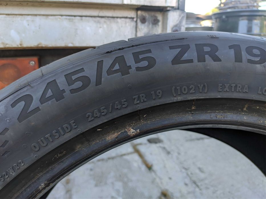 1бр Лятна гума 245 45 19 - Continental - DOT 2024