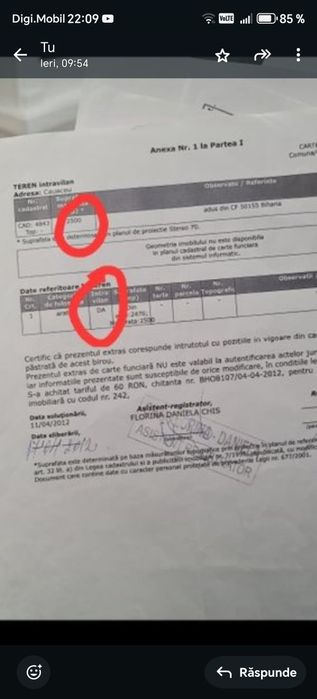 Vând teren în Biharia 2500 mp cu posibilitate de parcelare Intravilan