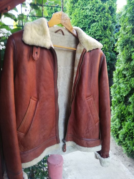 Geaca piele Aviator M Ezkerras cu blana