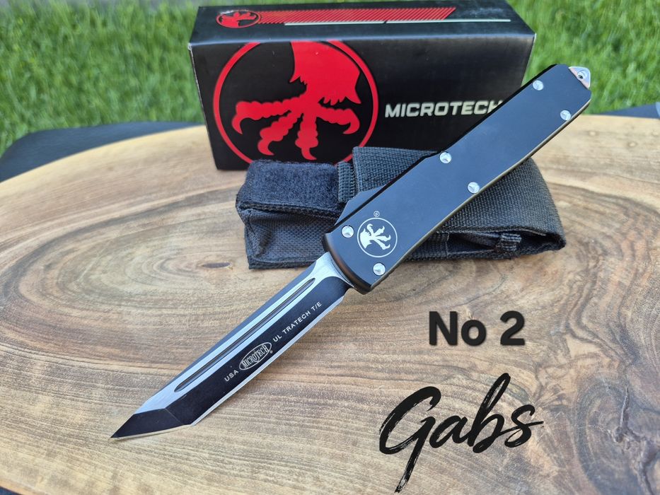 Автоматичен нож MICROTECH Ultratech НОВ  модел  с текстилен калъф