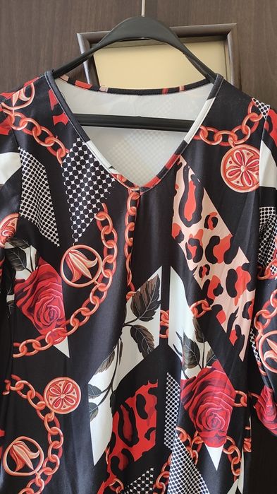 Дамска цветна рокля