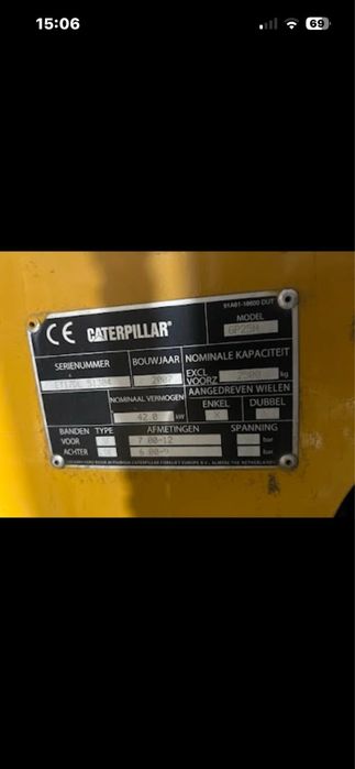 Motostivuitor CATerpillar 2.5t