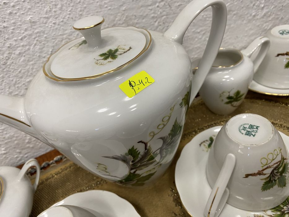 Пълен комплект сервиз за кафе от чехословакия