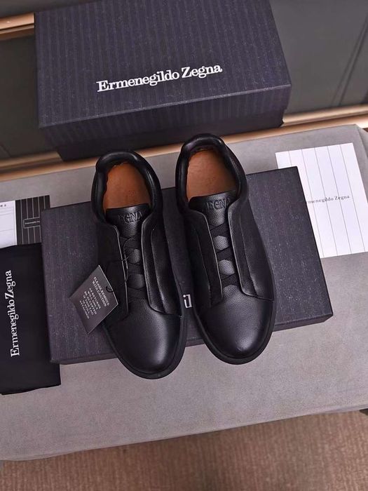 Обувки Ermenegildo Zegna Deerskin Triple Stitch Low Sneakers 41-45