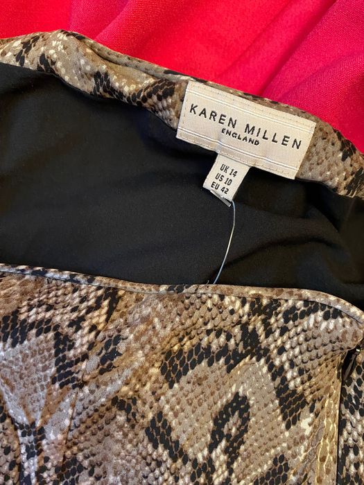 Fusta matase naturala de ocazie nunta eveniment Karen Millen